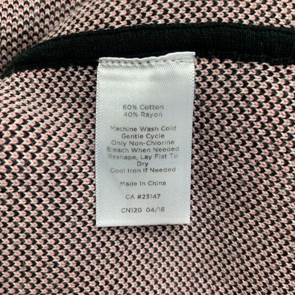 Talbots Plaid Longline Sweater Womens S Small Heavy Knit Snap Button Pockets - Picture 11 of 13